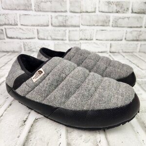 The North Face ThermoBall Men's Sz 8 Gray Traction Mules V Faux Fur Winter Shoes